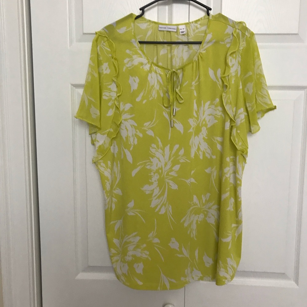 Susan Graver Liquid Knit Top Size X- Large